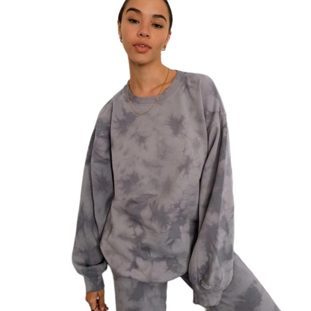 Aritzia TNA Cozy As F Tie Dye Sweatshirt